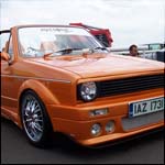 Orange VW Golf Mk1 Cabrio IAZ1731