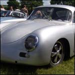 Silver Porsche 356 Coupe