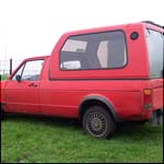 Red VW Caddy Mk1