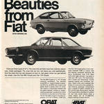 Fiat 850 and 124 Coupe Advert