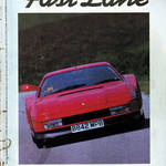 Fast Lane Magazine, September 1985 cover