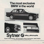 Sytner BMW Alpina E30 advert