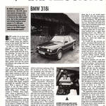 BMW E30 318i Road Test